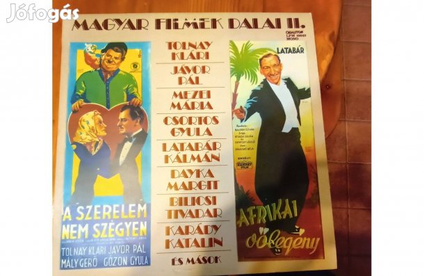 Régi magyar filmek dalai bakelit hanglemez eladó