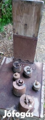 Régi mázsa, súly mérleg Nyíregyházán