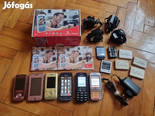 Régi mobiltelefonok (Samsung, Nokia, Sony Ericson)