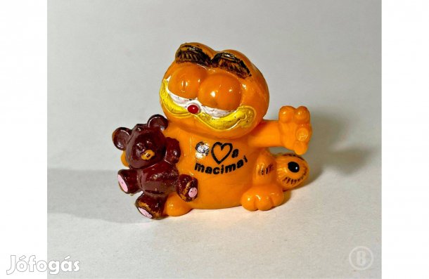 Régi műanyag Garfield figura macival - - - (Csak személyesen!)