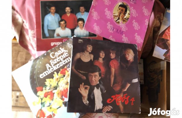 Régi mulatós zene bakelit lemez 4 db egyben 1000 Ft