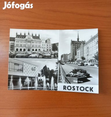 Régi német képeslap ('70-es évek) - Rostock