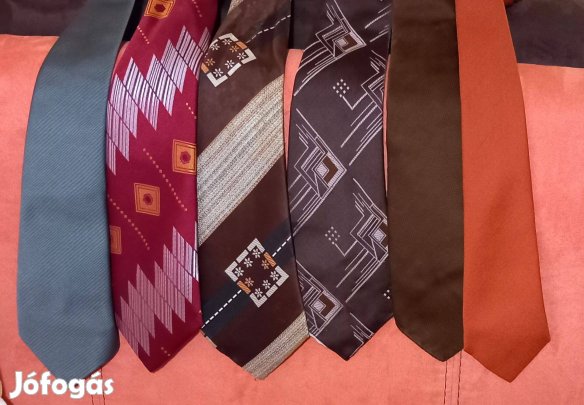 Régi nyakkendő, retro buliba, farsangi jelmezhez kelléknek, 300Ft/db