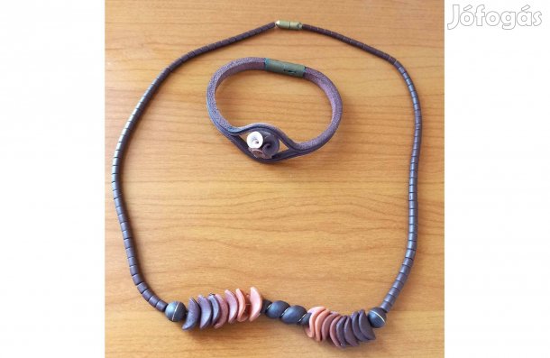 Régi nyaklánc és karkötő, retro buliba, farsangi jelmez kelléknek