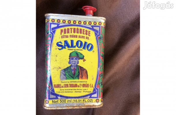 Régi olíva olaj doboz, régi fémdoboz 1500 Ft