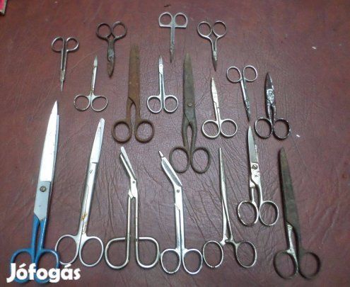 Régi olló kisolló gyűjtemény
