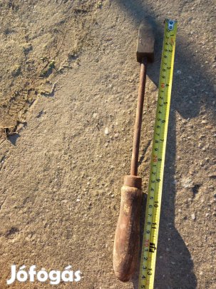 Régi ónozó cinező páka réz fejjel