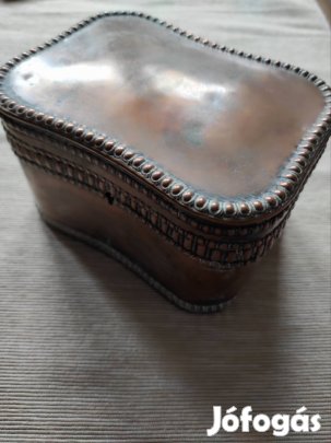 Régi ónozott réz doboz