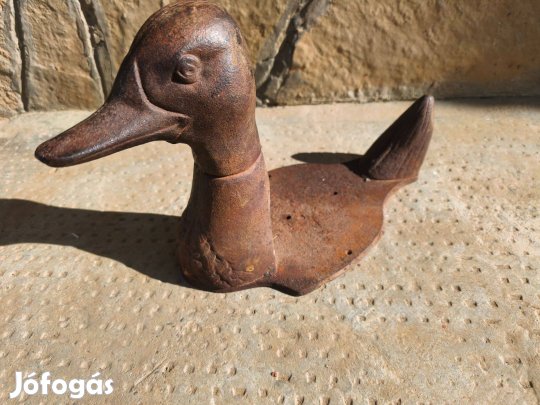Régi öntöttvas kacsa , ajtó , vagy kaputámasz