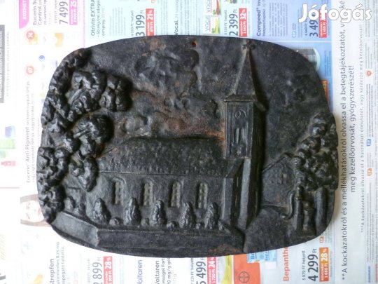 Régi öntöttvas kép