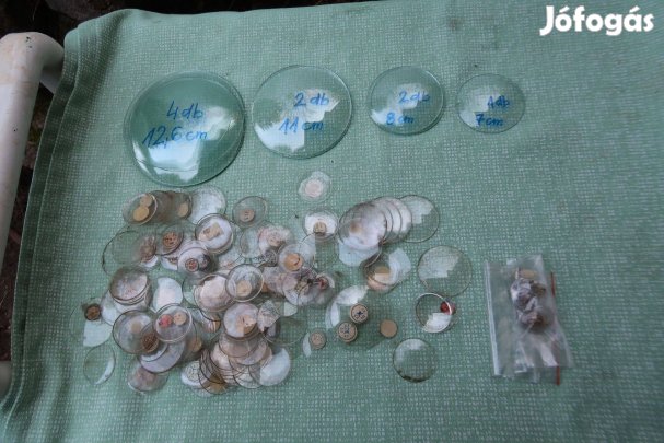 Régi óraűvegek óráshagyatékból kűlőnbőzőek egyben