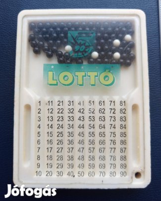Régi ötös 5ös lottó kulcstartó retró reklámtárgy