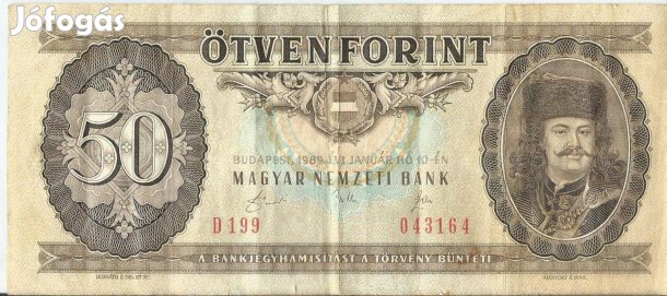 Régi ötven forintos bankjegy
