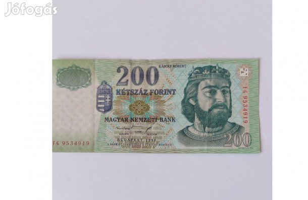 Régi papir 10, 20, 200 forintbankjegy
