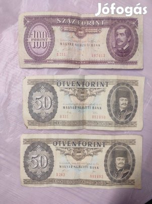 Régi papír pénzek