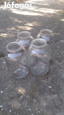 Régi patentos tetejű befőttes üveg 5 l-es