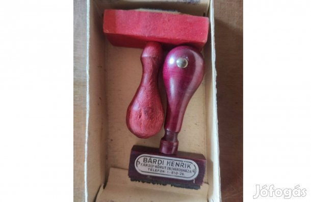 Régi pecsétnyomók (Bárdi Henrik készítette, 2 db)