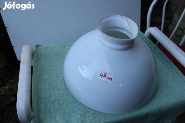Régi petroleum luster lámpához űvegbúra 45 cm méretű