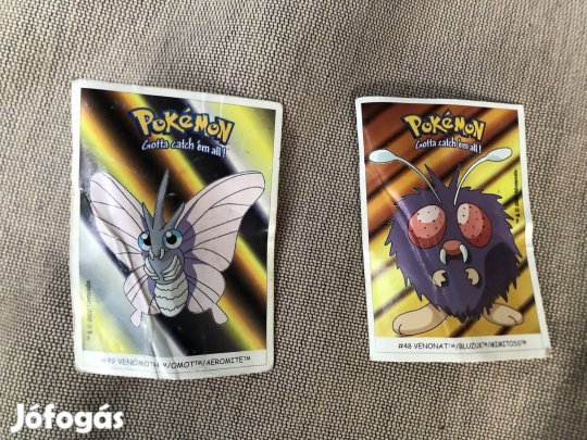 Régi pokémon matrica 1000 Ft /db