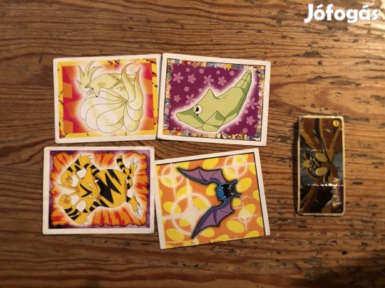 Régi pokemon matrica 4 db egyben 1000 Ft 