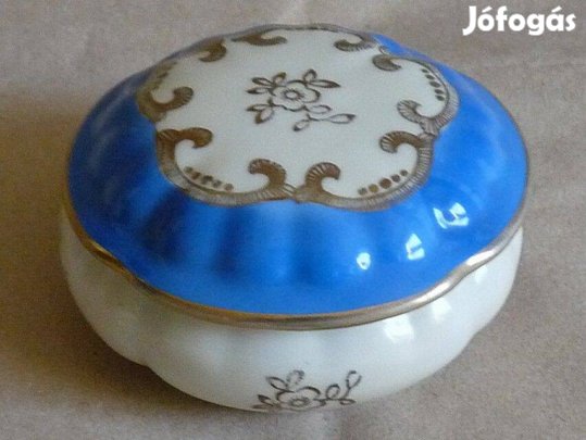 Régi porcelán bonbonier, ékszertartó