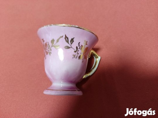 Régi porcelán lila kávés csésze pohár eladó !