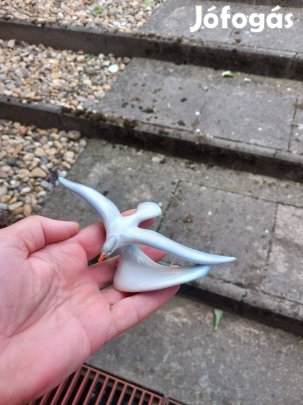 Régi porcelán nipp sirály figura Drasche