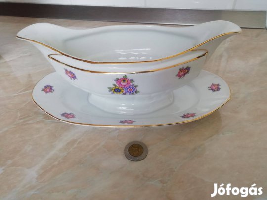 Régi porcelán szószos kiöntő Bavaria Kehcfcherner jelzet szép