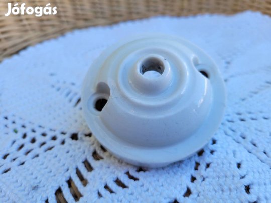 Régi porcelán vezeték takaró, mennyezeti rózsa