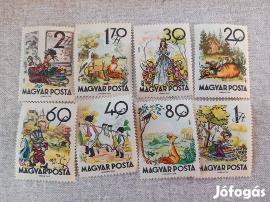 Régi posta tiszta magyar bélyegek csomagba ahány db a képen látható