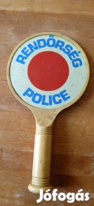 Régi rendőrségi tárcsa