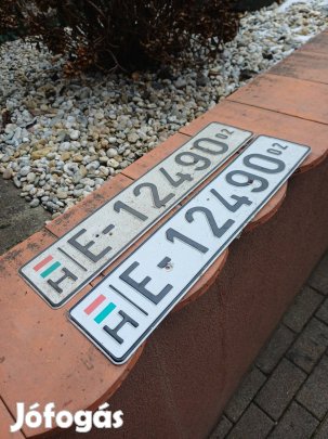 Régi rendszám gyűjteménybe.