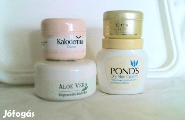 Régi retro 4 db kozmetikai tégely a 80-as évekből egyben