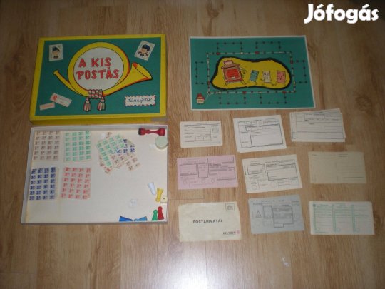 Régi retró A kis postás társasjáték társas játék hiánytalan Minerva