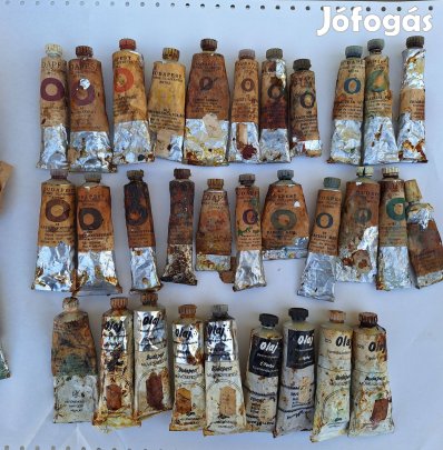 Régi retró Budapest "O" Művész Olajfestékek. Puha tubusok