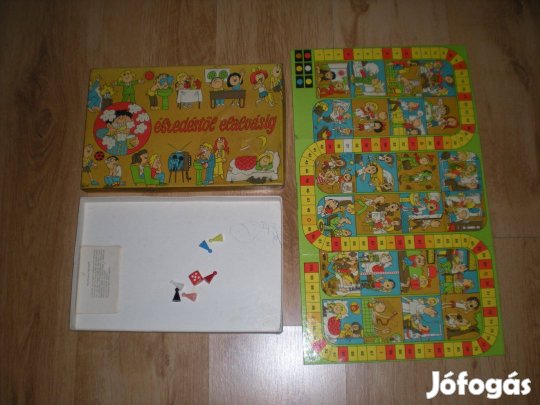 Régi retró Ébredéstől elalvásig társasjáték játék hiánytalan Triál