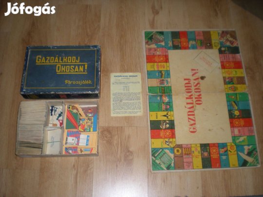 Régi retró Gazdálkodj Okosan társasjáték társas játék hiánytalan 60-as