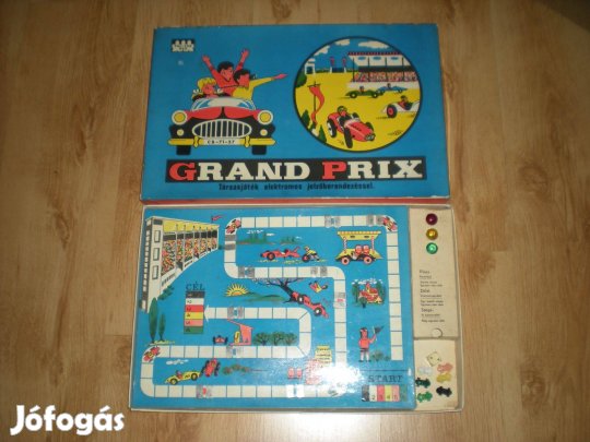 Régi retró Grand Prix társasjáték társas játék hiánytalan TRI-Ton HSZ