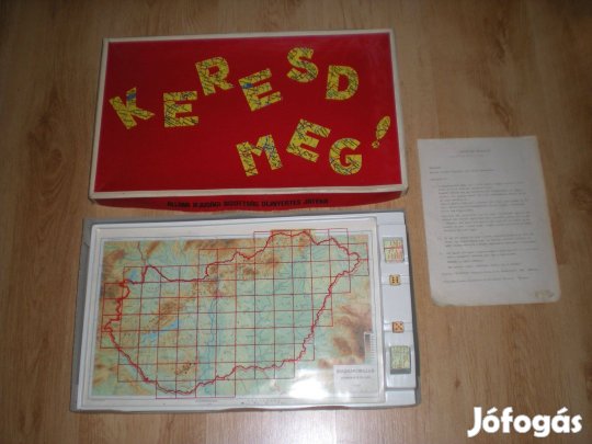 Régi retró Keresd meg ! társasjáték társas játék hiánytalan Plastolus