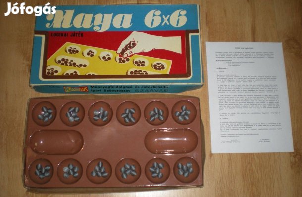 Régi retró Maya 6*6 társasjáték társas játék hiánytalan Triál