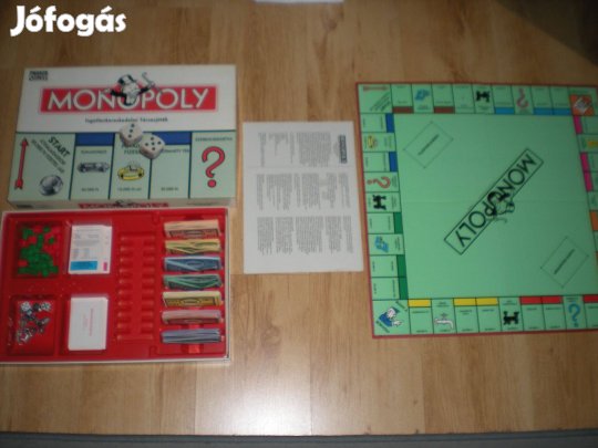 Régi retró Monopoly társasjáték társas játék hiánytalan Parker 1