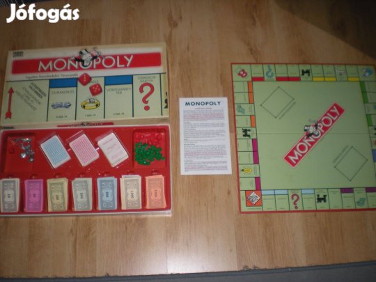 Régi retró Monopoly társasjáték társas játék hiánytalan Parker 2