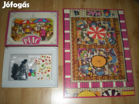 Régi retró Piac társasjáték társas játék hiánytalan Mütex