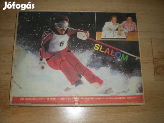 Régi retró Slalom társasjáték társas játék Skála Coop hiánytalan