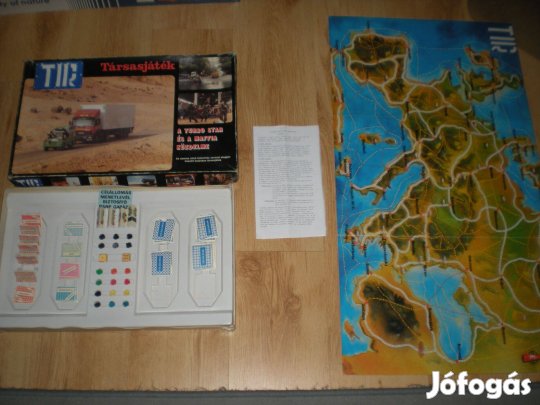 Régi retró TIR társasjáték társas játék hiánytalan Triál
