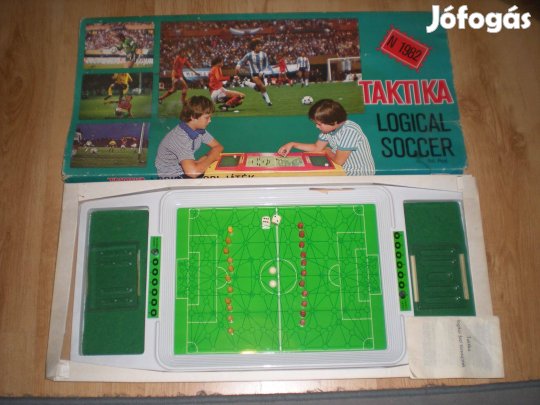 Régi retró Taktika logikai foci játék társasjáték társas Plastolus