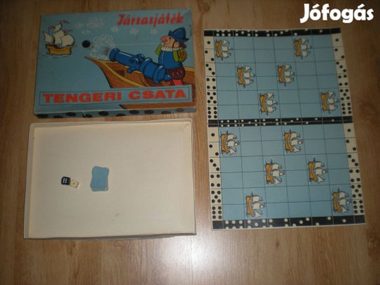 Régi retró Tengeri Csata társasjáték társas játék hiánytalan Minerva