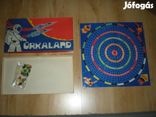 Régi retró Űrkaland társasjáték társas játék hiánytalan Trial