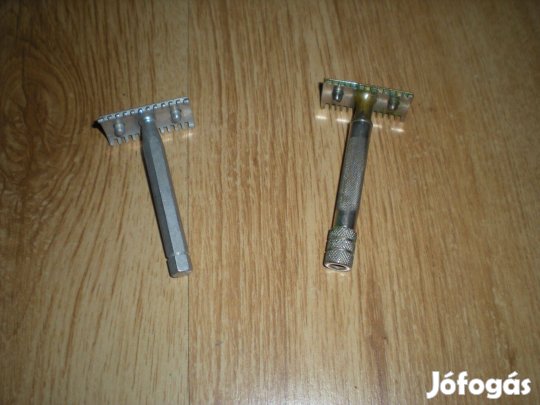 Régi retró antik használt hagyományos borotva 2 db egyben 1