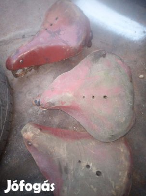 Régi retró bőr kerékpár bicikli ülés